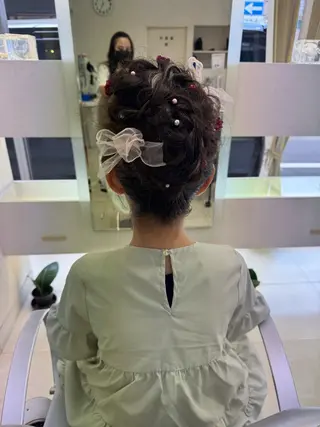 キッズ タカハシ リナのヘアスタイル