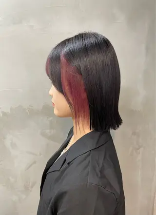 ミディアム Yuuka/ w colorのヘアスタイル