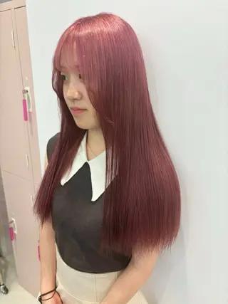 ロング カラー 顔周りカット/ボブ/ ツヤ髪/coconaのヘアスタイル