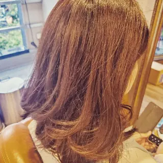 セミロング spa hair  ark 富井直美のヘアスタイル