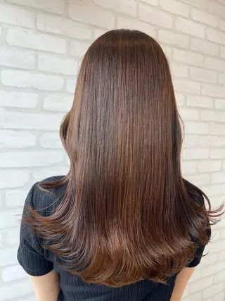 ロング カラー 石崎 真維のヘアスタイル