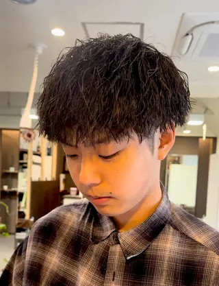 パーマ メンズ 年間2000名担当◎ パーマ職人/仲原佑樹のヘアスタイル