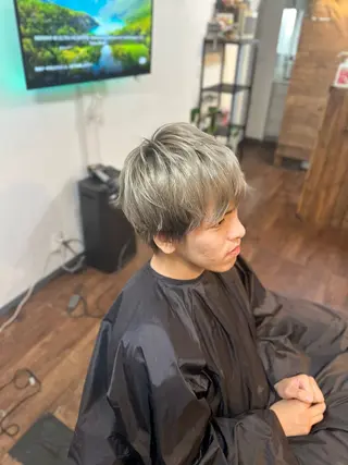 ショート カラー メンズ Lizir  ルズィール所属・Luzir⭐︎ GEN⭐︎のヘアスタイル