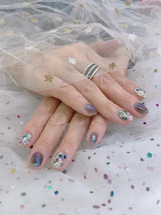 ネイル 🦋ネイルサロン ブラン🌈ゆりのネイルデザイン