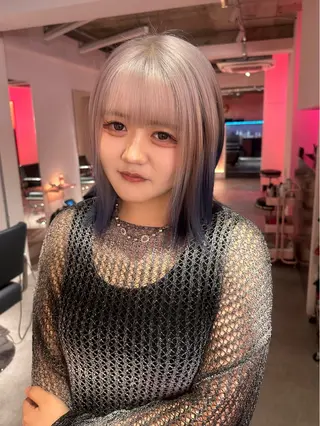 ミディアム ブリーチカラー 特化/MAHIROのヘアスタイル