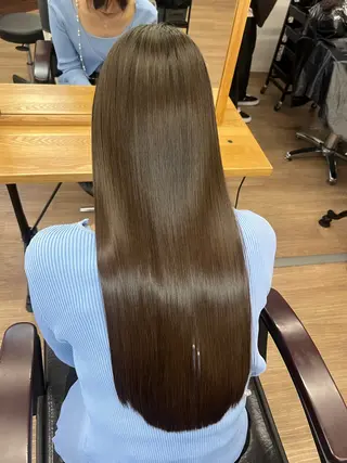 ロング パーマ 韓国×髪質改善💊 似合わせ/武田涼のヘアスタイル