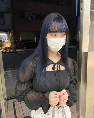 ロング カラー yuna/ボブカット /ハイトーンカラーのヘアスタイル