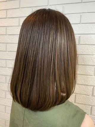 セミロング カラー ニュアンスデザイン✄ YOU♡のヘアスタイル