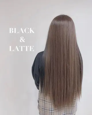 ロング カラー 松本 菜那のヘアスタイル