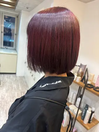 ミディアム ヒグチ ハルナのヘアスタイル