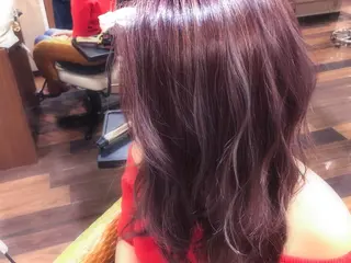 セミロング カラー 小國 綾かのヘアスタイル