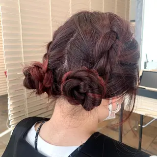 ヘアアレンジ 再現性×メンズヘア/ 表参道/MOMONEのヘアスタイル