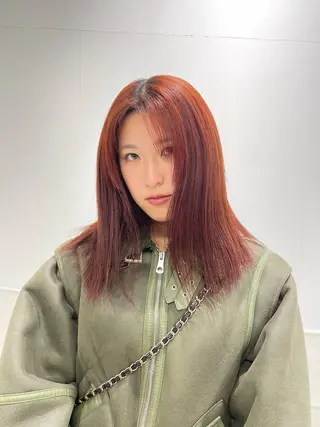 セミロング カラー ハイトーン/ボブ /HBL/AYUNAのヘアスタイル