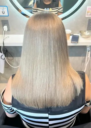 ミディアム カラー 髪質改善SALON MIST＋所属・阪神尼崎駅徒歩2分 半個室サロン　小田稔のヘアスタイル