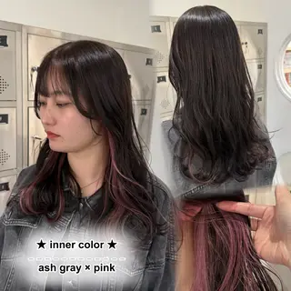 カラー rua.／ W color⛓🖤のヘアスタイル