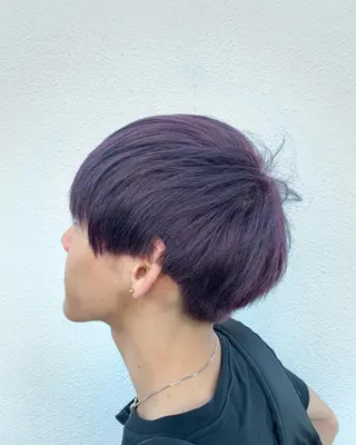 ショート カラー 似合わせ/ブリーチ カラー.岡田友仁のヘアスタイル