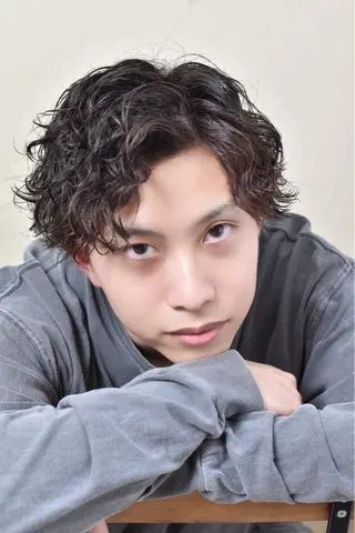 ショート パーマ メンズ メンズ特化/パーマ指 名No.1/百瀬太郎のヘアスタイル