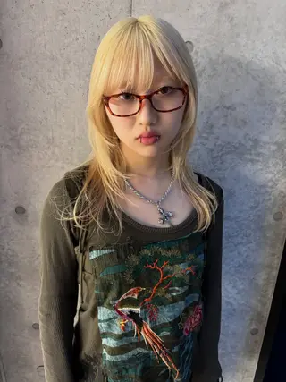 セミロング カラー yuuna/ ハッシュカット🎀のヘアスタイル