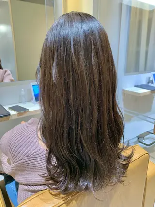 セミロング カラー 縮毛矯正×艶カラー /中村勇太のヘアスタイル