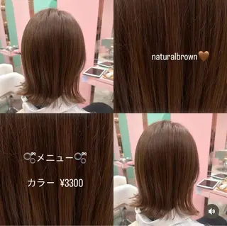 カラー 🍒Megumi /暖色寒色系カラーのヘアスタイル