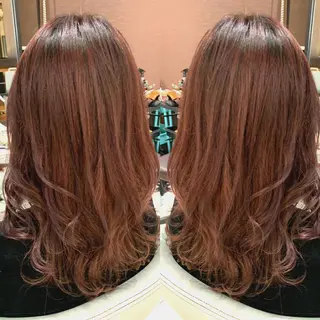 ミディアム カラー ヘアアレンジ Merci メルシー 福岡、今泉のヘアスタイル