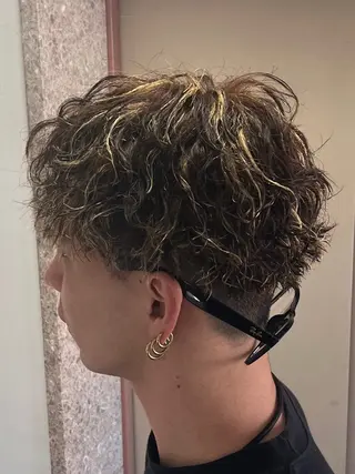 ショート カラー パーマ メンズ メンズ🐺カラー／ 垢抜け🔥木村晴希のヘアスタイル