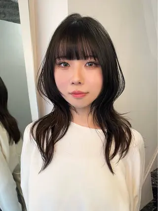 ミディアム ハッシュカット/ 韓国ヘア☽⋰mahoのヘアスタイル