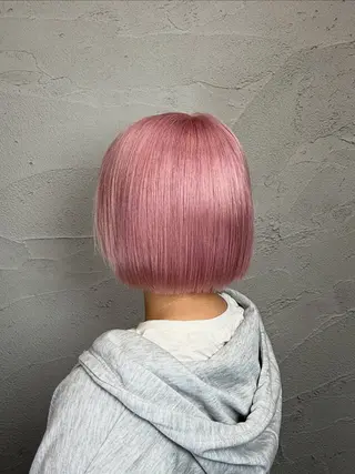 ショート カラー 【柏】ハイトーン× 美髪矯正💫だいちのヘアスタイル