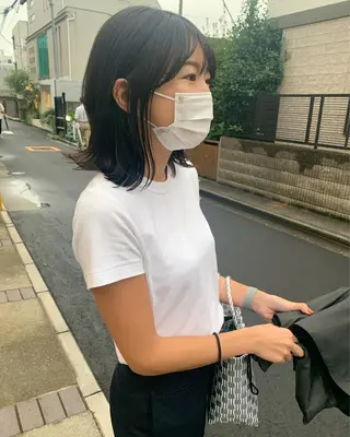 ショート カラー 柔らかブラウン/顔周 りレイヤー♡ユウシのヘアスタイル