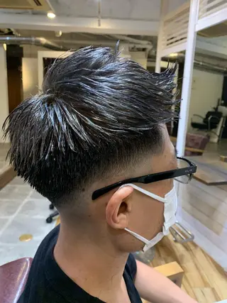 ショート CECIL hair なんば店所属・メンズパーマ 艶髪☆店長☆有馬のヘアスタイル