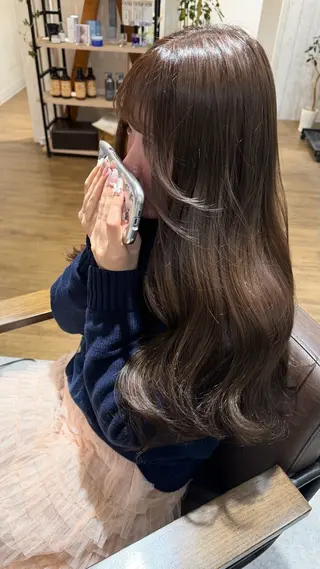 ロング 松本 羅華のヘアスタイル
