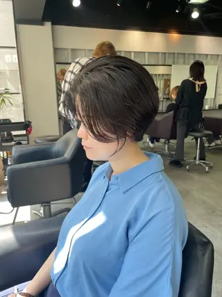 ショート Ms.CHARM【ミズチャーム】所属・韓国/レイヤーカット 顔周り/廣瀬達哉のヘアスタイル