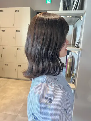 ミディアム カラー ✨髪質改善矯正× ブリーチ✨YU-KIのヘアスタイル