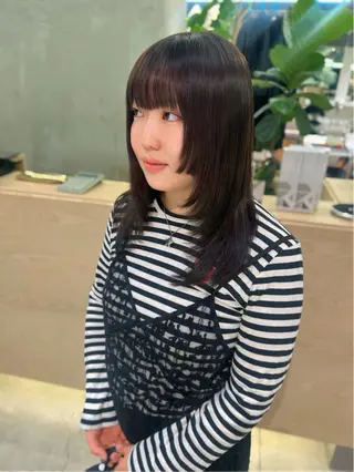 ミディアム カラー 結衣/ 透明感カラー🎀のヘアスタイル