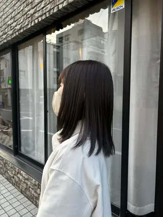 ミディアム カラー 🍒サクラ🍒 /透明感カラー/艶髪のヘアスタイル