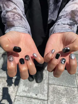 ネイル 束感まつ毛/ネイル/ LED♥KIRARAのマツエク・マツパデザイン