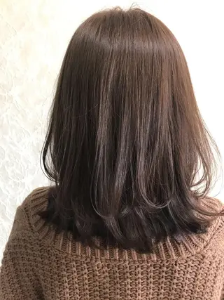 ミディアム カラー ブリーチ/髪質改善/ レイヤー/YUTO‎のヘアスタイル