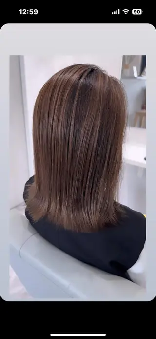 ミディアム カラー リュウタ ダイキのヘアスタイル