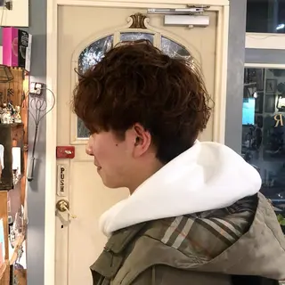 カラー パーマ メンズ BRITS 渡辺 菜々子のヘアスタイル