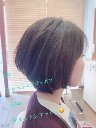 ショート カラー アザマ　ヤスカツ _rosso 川口のヘアスタイル