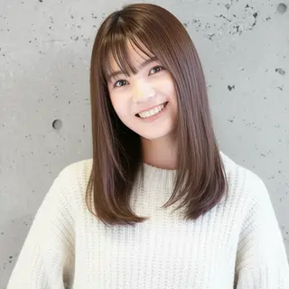 セミロング メンズパーマ/レイヤ ーカット岡田遥希のヘアスタイル