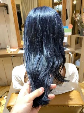 セミロング カラー 美髪改善・ブリーチ tadasuke⭐️のヘアスタイル