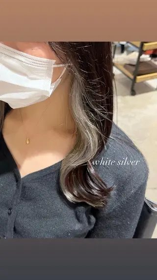 カラー 𝒎𝒐𝒆🩰 名駅/ヘアメ/暖色♡のヘアスタイル