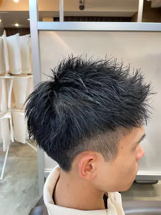 ショート メンズ メンズパーマ特化 カバヤマ　リョウのヘアスタイル