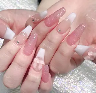 ネイル 長いだし/スカルプ/ パラシェルN.oneのネイルデザイン