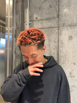 ショート カラー メンズ メンズ得意です💥 ハユカといいます❗️のヘアスタイル