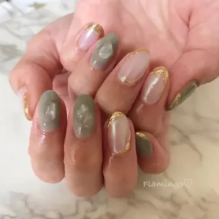 ネイル 浮きにくいフィルイン ｜上品シンプルネイルのネイルデザイン