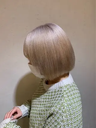 ミディアム ぱく みやんのヘアスタイル