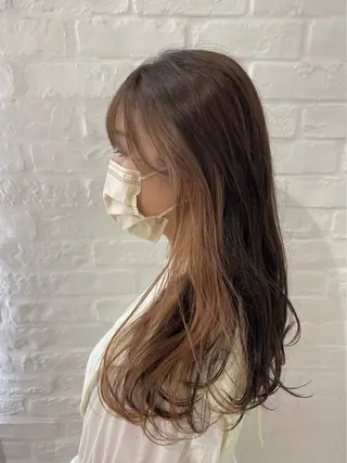 ロング 森部 杏菜のヘアスタイル