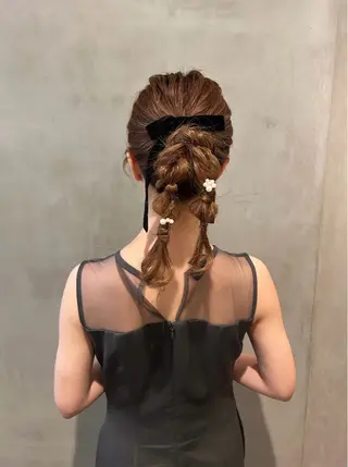 セミロング ヘアアレンジ タナカ カナ🫧のヘアスタイル
